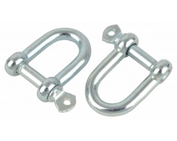2pc, 6mm Hot Galvanised Dee Shackles